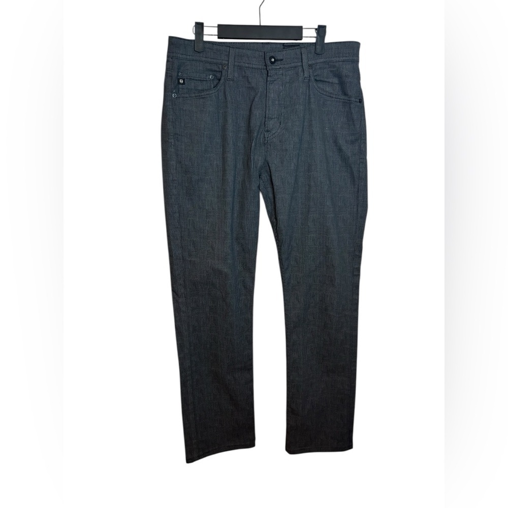 Ag Adriano Goldschmied Everett Slim Straight Houndstooth Pants